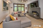 Dining & Living Area- Cozy up to the Gas Fireplace